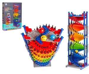 Kuličková dráha spirála s míčky vzdělávací hračka