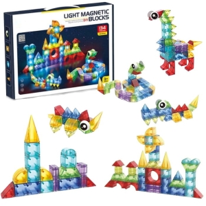 Svítící magnetické bloky 134 ks.