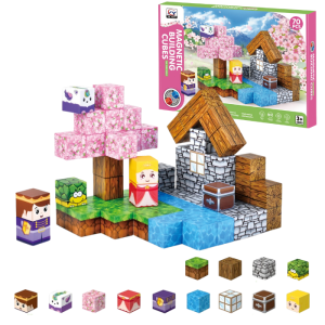 Magnetické bloky kostky 70 ks.