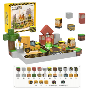 Magnetické kostky s motivem města 138 ks. 